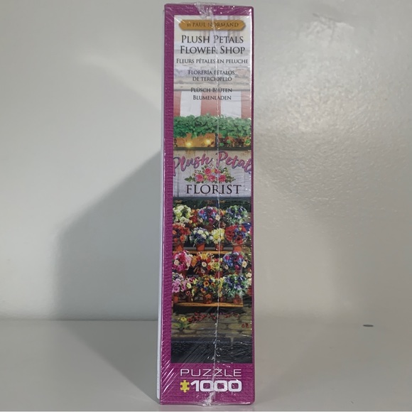 New Eurographics 1000 Piece Puzzle Plush Petals Flower Shop - Picture 4 of 5